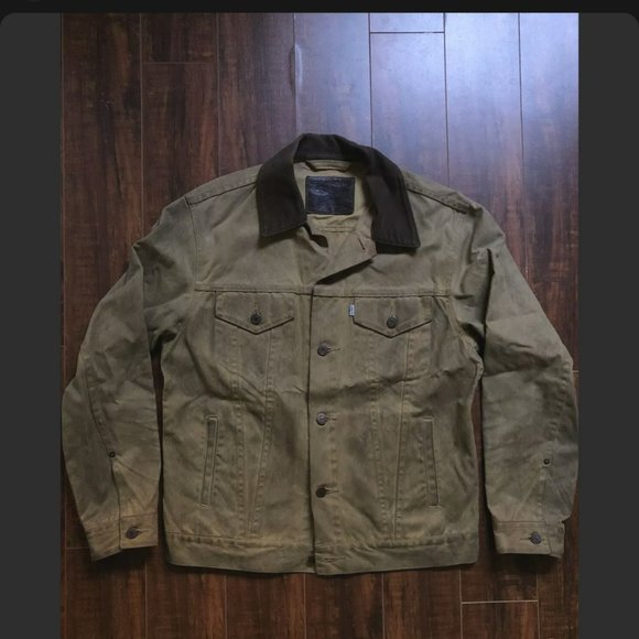 Filson X Levis Waxed Trucker Jacket 
